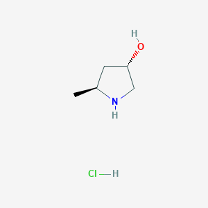 (3S,5S)-5-Methylpyrrolidin-3-ol hydrochloride