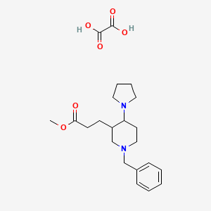 Methyl 3-(1-benzyl-4-pyrrolidin-1-ylpiperidin-3-yl)propanoate oxalate