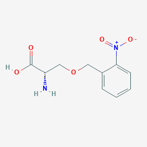 molecular formula C10H12N2O5 B14262440 O-[(2-Nitrophenyl)methyl]-L-serine CAS No. 158691-83-9