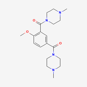 molecular formula C19H28N4O3 B14262523 (4-Methoxy-1,3-phenylene)bis[(4-methylpiperazin-1-yl)methanone] CAS No. 143570-03-0