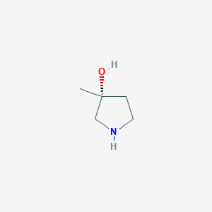 molecular formula C5H11NO B1426255 (3R)-3-methylpyrrolidin-3-ol CAS No. 392338-65-7