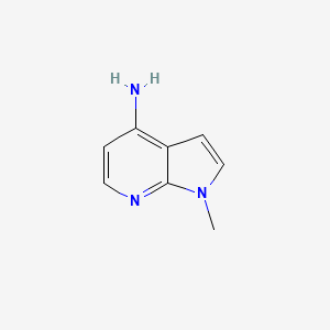 molecular formula C8H9N3 B1426256 1-Methyl-1H-pyrrolo[2,3-b]pyridin-4-amine CAS No. 869335-48-8