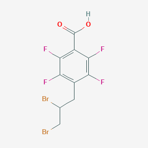 4-(2,3-Dibromopropyl)-2,3,5,6-tetrafluorobenzoic acid
