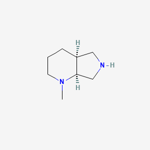 molecular formula C8H16N2 B1426263 (4AS,7aS)-1-methyloctahydro-1H-pyrrolo[3,4-b]pyridine CAS No. 151213-45-5