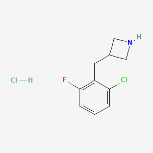 3-[(2-Chloro-6-fluorophenyl)methyl]azetidine hydrochloride