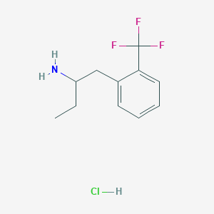 1-[2-(Trifluoromethyl)phenyl]butan-2-amine hydrochloride