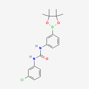 1-(3-Chlorophenyl)-3-(3-(4,4,5,5-tetramethyl-1,3,2-dioxaborolan-2-yl)phenyl)urea