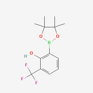 2-(4,4,5,5-Tetramethyl-1,3,2-dioxaborolan-2-YL)-6-(trifluoromethyl)phenol