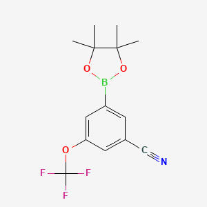 3-Cyano-5-(trifluoromethoxy)phenylboronic acid, pinacol ester