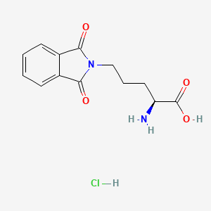 molecular formula C13H15ClN2O4 B1426277 (2S)-2-amino-5-(1,3-dioxoisoindol-2-yl)pentanoic acid;hydrochloride CAS No. 10009-97-9