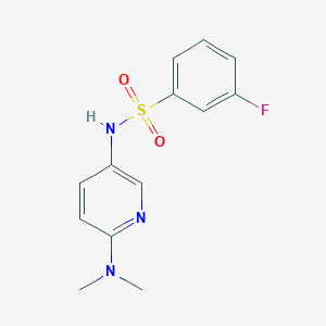 N-[6-(dimethylamino)pyridin-3-yl]-3-fluorobenzene-1-sulfonamide