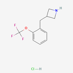 3-{[2-(Trifluoromethoxy)phenyl]methyl}azetidine hydrochloride