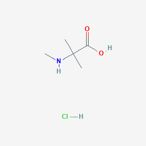 molecular formula C5H12ClNO2 B1426286 2-Methyl-2-(methylamino)propanoic acid hydrochloride CAS No. 1223405-15-9