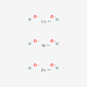 molecular formula CoH6NiO6Zn B14262866 Cobalt(2+) nickel(2+) zinc hydroxide (1/1/1/6) CAS No. 161369-43-3