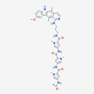molecular formula C40H42N10O5 B142629 Distel CAS No. 144236-70-4