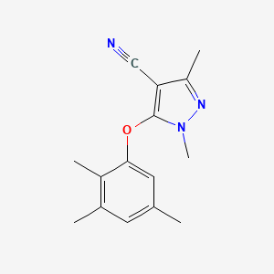 1,3-dimethyl-5-(2,3,5-trimethylphenoxy)-1H-pyrazole-4-carbonitrile