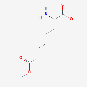 molecular formula C9H16NO4- B14262912 2-Amino-8-methoxy-8-oxooctanoate CAS No. 131956-96-2
