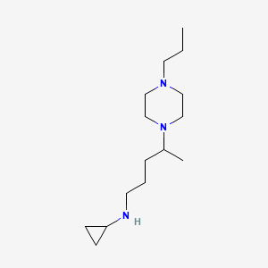 N-[4-(4-propylpiperazin-1-yl)pentyl]cyclopropanamine
