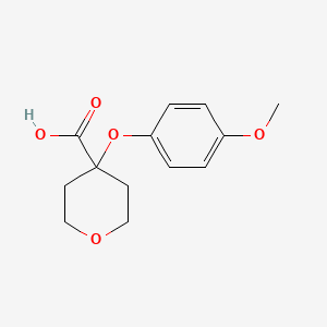4-(4-methoxyphenoxy)tetrahydro-2H-pyran-4-carboxylic acid