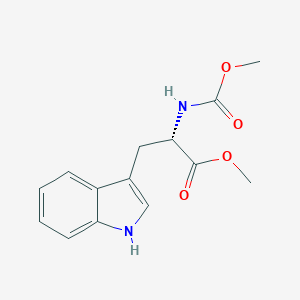 molecular formula C14H16N2O4 B014263 N-(Methoxycarbonyl)-l-tryptophan methyl ester CAS No. 58635-46-4