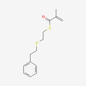 molecular formula C14H18OS2 B14263036 S-{2-[(2-Phenylethyl)sulfanyl]ethyl} 2-methylprop-2-enethioate CAS No. 131305-77-6