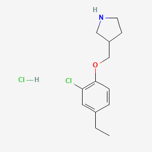 3-[(2-Chloro-4-ethylphenoxy)methyl]pyrrolidine hydrochloride