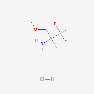 1,1,1-Trifluoro-3-methoxy-2-methylpropan-2-amine hydrochloride