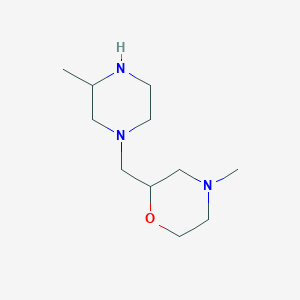 molecular formula C11H23N3O B1426310 4-Methyl-2-[(3-methylpiperazin-1-yl)methyl]morpholine CAS No. 1354952-01-4