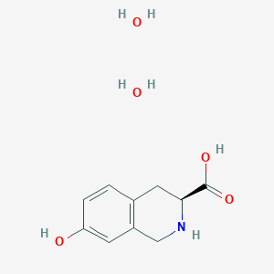 molecular formula C10H15NO5 B1426311 (S)-7-Hydroxy-1,2,3,4-tetrahydroisoquinoline-3-carboxylic acid dihydrate CAS No. 210709-23-2