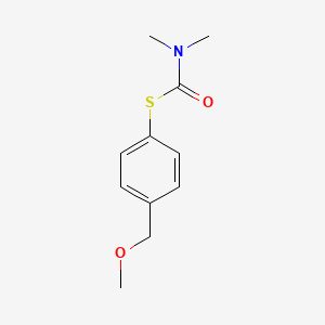 molecular formula C11H15NO2S B1426312 1-{[4-(methoxymethyl)phenyl]sulfanyl}-N,N-dimethylformamide CAS No. 1354951-42-0