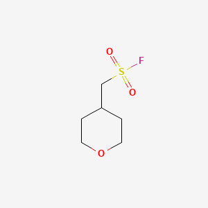molecular formula C6H11FO3S B1426326 Oxan-4-ylmethanesulfonyl fluoride CAS No. 1354953-22-2