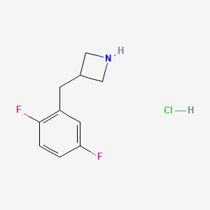 molecular formula C10H12ClF2N B1426327 3-[(2,5-二氟苯基)甲基]氮杂环丁烷盐酸盐 CAS No. 1354953-91-5