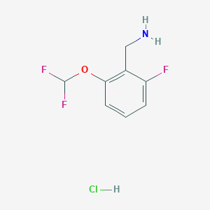 B1426341 2-(Difluoromethoxy)-6-fluorobenzylamine hydrochloride CAS No. 1354951-46-4