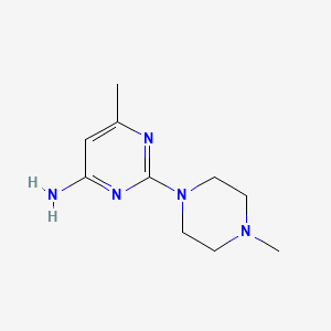 molecular formula C10H17N5 B1426344 6-Methyl-2-(4-methylpiperazin-1-yl)pyrimidin-4-amine CAS No. 1333960-56-7
