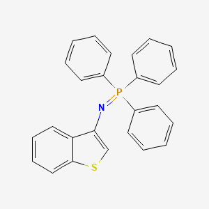 molecular formula C26H20NPS B14263486 Benzo[b]thiophen-3-amine, N-(triphenylphosphoranylidene)- CAS No. 184246-63-7