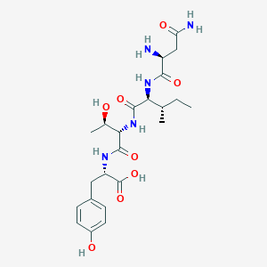 molecular formula C23H35N5O8 B14263490 L-Asparaginyl-L-isoleucyl-L-threonyl-L-tyrosine CAS No. 189182-36-3