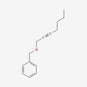 molecular formula C14H18O B14263496 Benzene, [(2-heptynyloxy)methyl]- CAS No. 170468-90-3