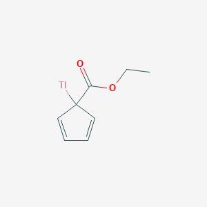 molecular formula C8H9O2Tl B14263518 Ethyl 1-(lambda~1~-thallanyl)cyclopenta-2,4-diene-1-carboxylate CAS No. 131428-36-9