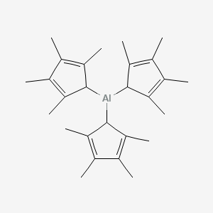 molecular formula C27H39Al B14263522 Tris(2,3,4,5-tetramethylcyclopenta-2,4-dien-1-YL)alumane CAS No. 163122-76-7