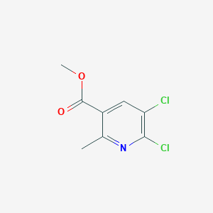 molecular formula C8H7Cl2NO2 B1426357 5,6-二氯-2-甲基吡啶-3-甲酸甲酯 CAS No. 1039037-66-5