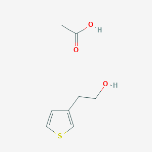 molecular formula C8H12O3S B14263588 Acetic acid;2-thiophen-3-ylethanol CAS No. 168985-50-0