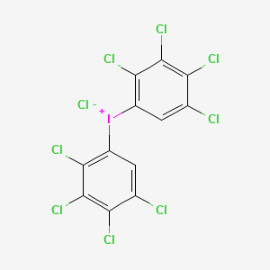 molecular formula C12H2Cl9I B14263608 Bis(2,3,4,5-tetrachlorophenyl)iodanium chloride CAS No. 185140-98-1