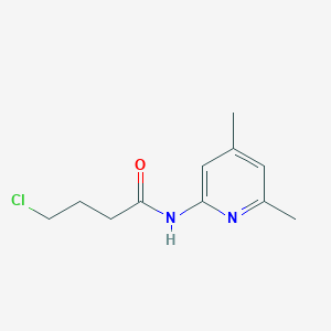 molecular formula C11H15ClN2O B14263618 Butanamide, 4-chloro-N-(4,6-dimethyl-2-pyridinyl)- CAS No. 137685-53-1