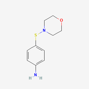 molecular formula C10H14N2OS B14263634 4-[(Morpholin-4-yl)sulfanyl]aniline CAS No. 179912-75-5