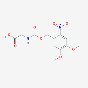 molecular formula C12H14N2O8 B14263639 N-{[(4,5-Dimethoxy-2-nitrophenyl)methoxy]carbonyl}glycine CAS No. 135997-56-7