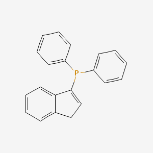 molecular formula C21H17P B14263674 Phosphine, 1H-inden-3-yldiphenyl- CAS No. 138784-89-1