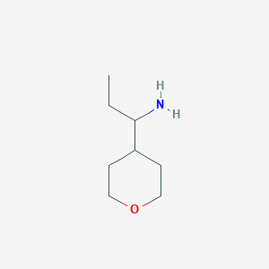 molecular formula C8H17NO B1426368 1-(Oxan-4-yl)propan-1-amine CAS No. 854697-14-6