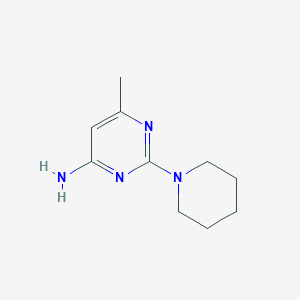 molecular formula C10H16N4 B1426370 6-Methyl-2-piperidin-1-ylpyrimidin-4-amine CAS No. 91717-23-6