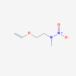 molecular formula C5H10N2O3 B14263782 N-[2-(Ethenyloxy)ethyl]-N-methylnitramide CAS No. 134842-17-4