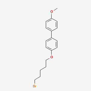 molecular formula C18H21BrO2 B14263797 4-[(5-Bromopentyl)oxy]-4'-methoxy-1,1'-biphenyl CAS No. 130474-49-6